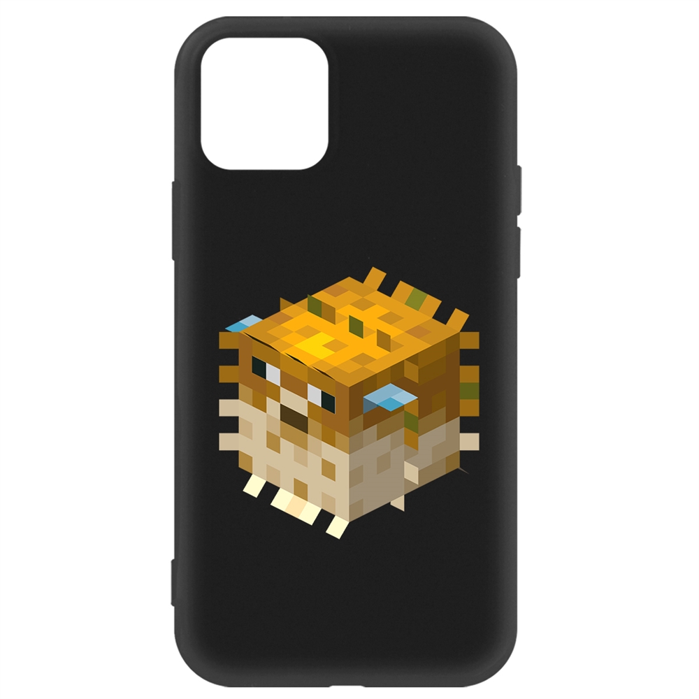 

Чехол-накладка Krutoff Soft Case Minecraft-Иглобрюх для iPhone 11 Pro черный
