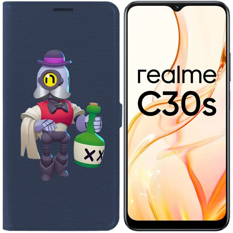 

Чехол-книжка Eco Book для Realme C30s Brawl Stars-Барли