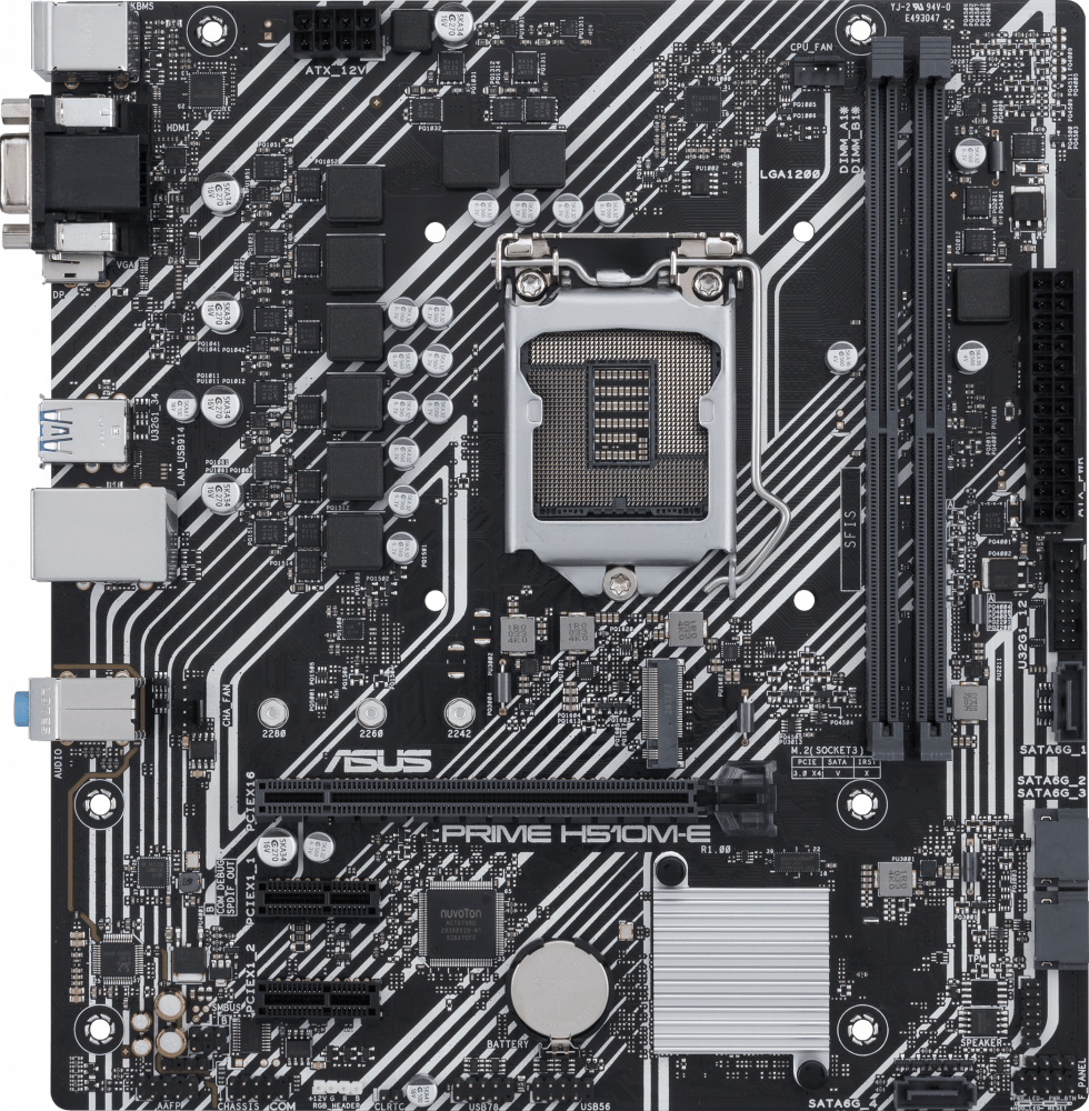

Материнская плата ASUS PRIME H510M-E (90MB17E0-M0EAY0), PRIME H510M-E