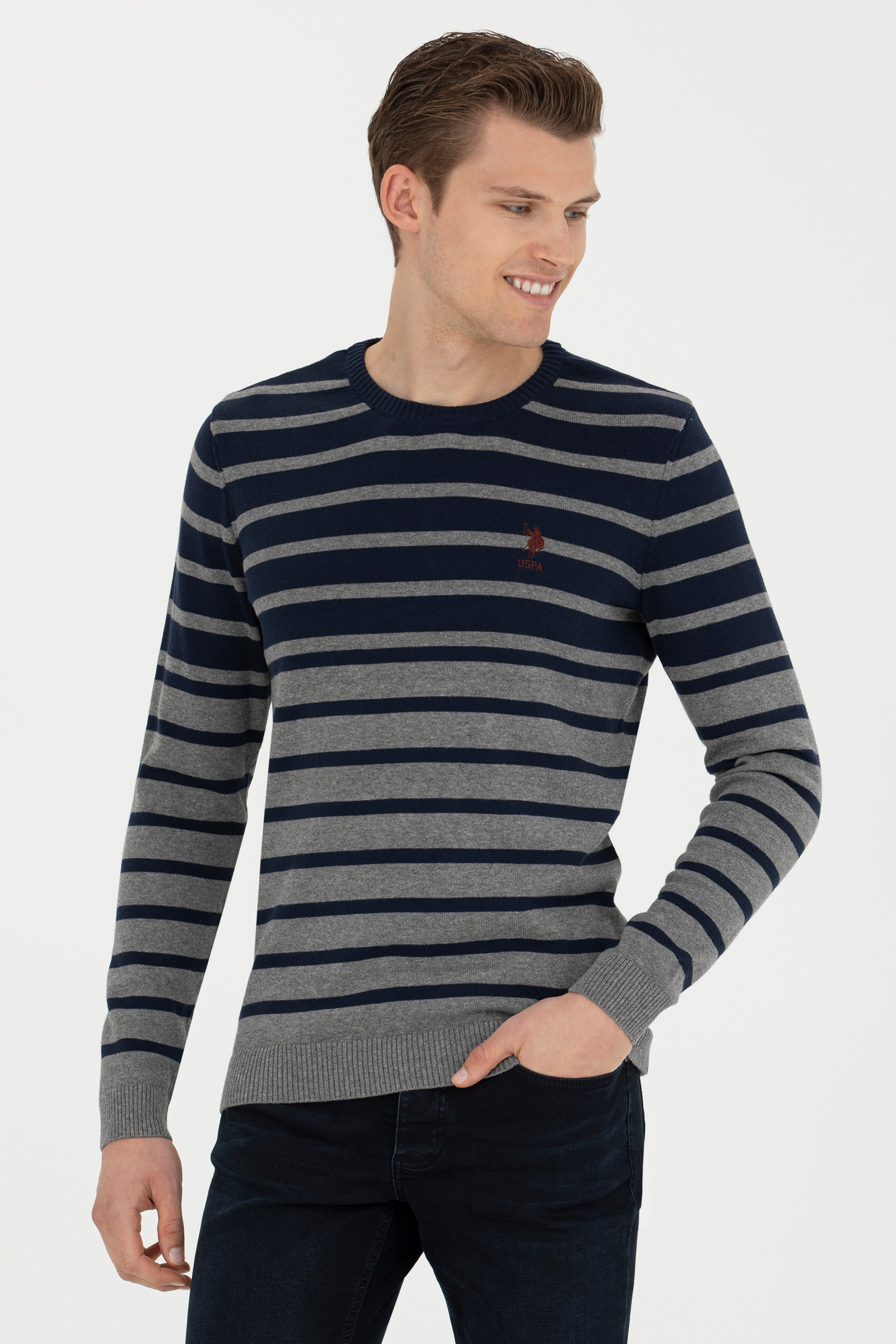 

Джемпер мужской U.S. POLO Assn. G081GL0TK0FURSA серый XL, G081GL0TK0FURSA