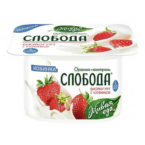 

Биойогурт Слобода с клубникой 2,9% 125 г