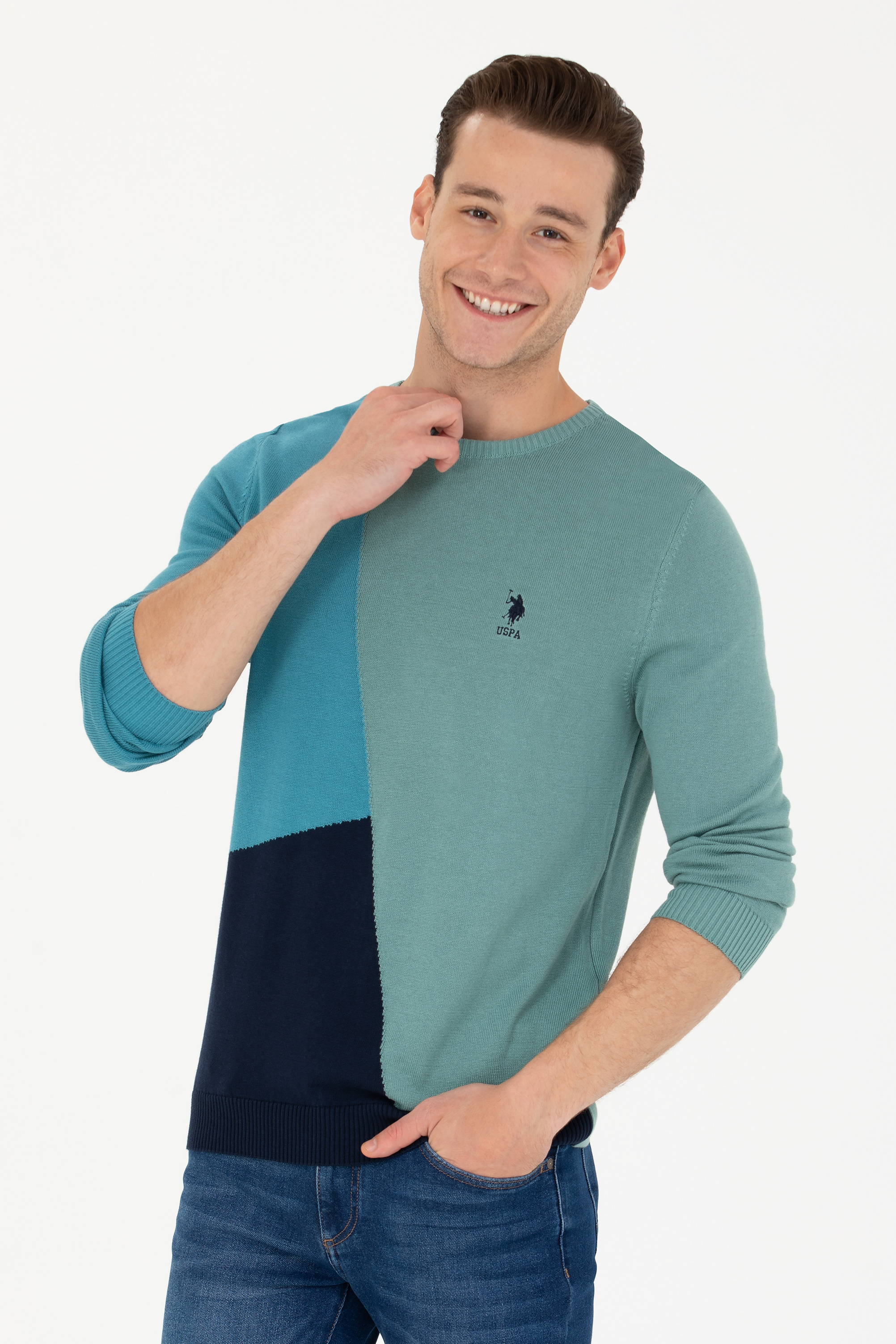 

Джемпер мужской U.S. POLO Assn. G081GL0TK0MARANTA бирюзовый S, G081GL0TK0MARANTA