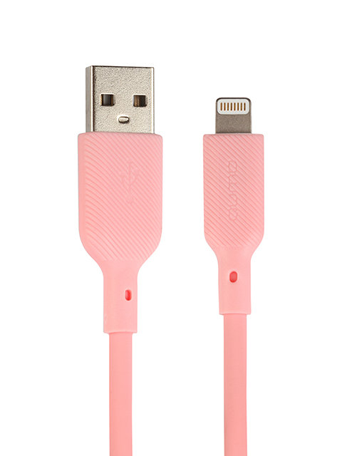 фото Кабель qumo usb - lightning вилка-вилка м (с48 pink)