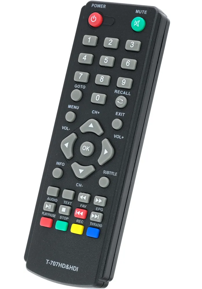 

Пульт ду Huayu T-707HD&HD1 черный (HOB819), T-707HD&HD1