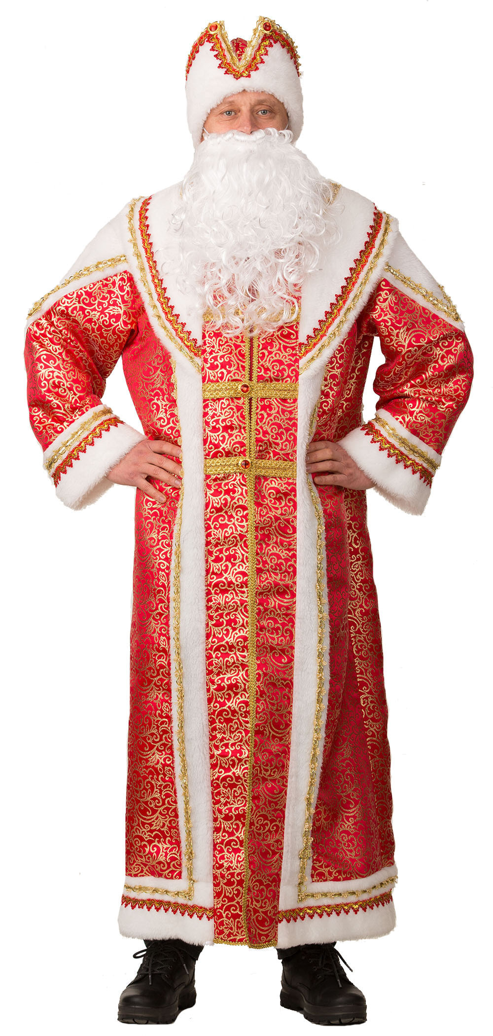 Костюм карнавальный мужской Дед Мороз Batik 288-1 красный 54-56 RU