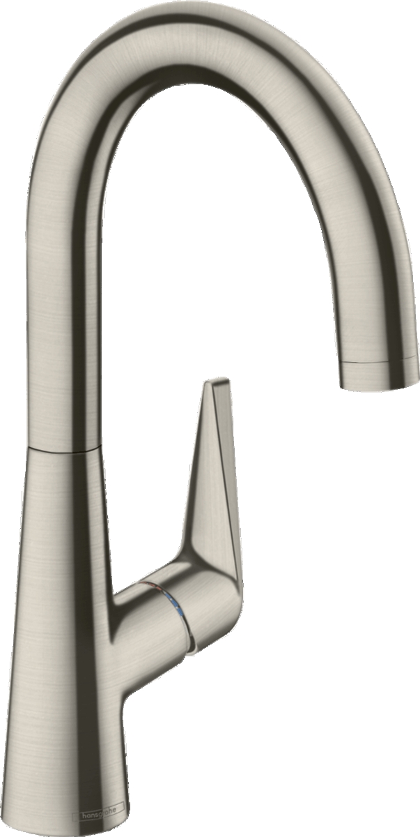 фото Кухонный смеситель hansgrohe talis s 72814800 однорычажный, под сталь