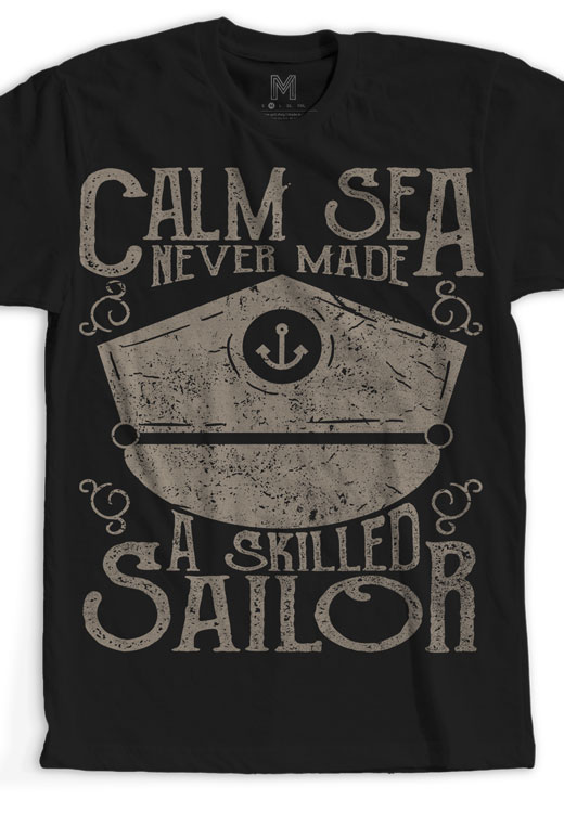 

Футболка унисекс NoBrand Calm Sea черная XXL, Черный, Calm Sea
