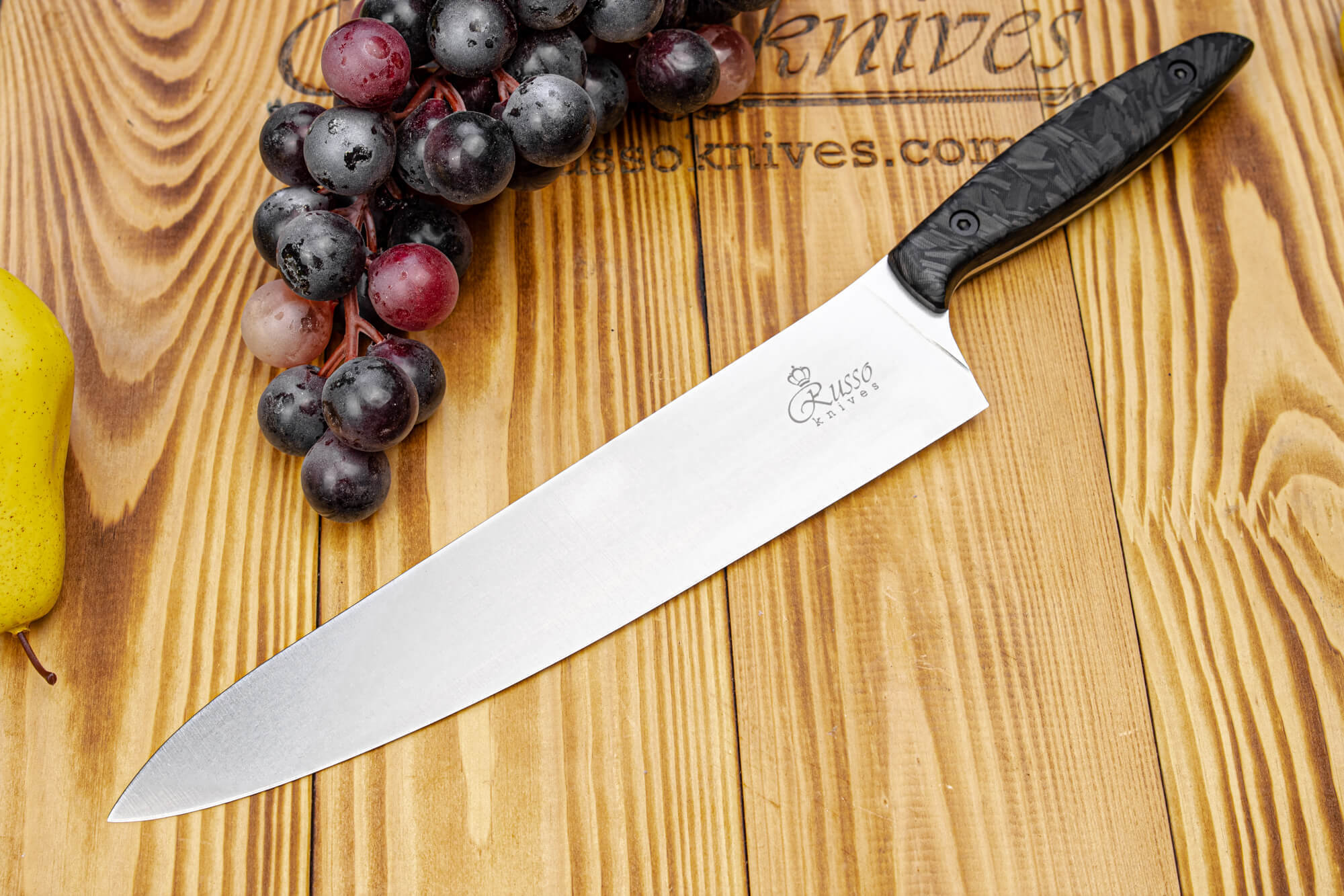 Кухонный нож Russo Knives L в стали N690 в Карбоне