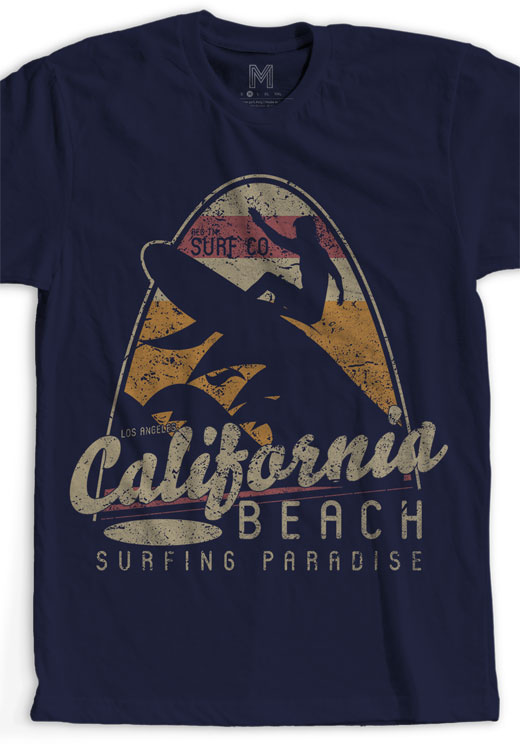 

Футболка унисекс NoBrand California Beach черная L, Черный, California Beach