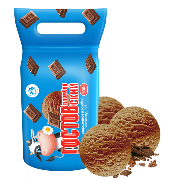 

Мороженое ГОСТОВский пломбир шоколадный, 15%, 500 г