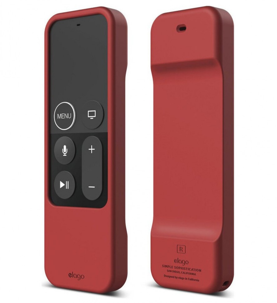 фото Чехол elago r1 intelli case для пульта apple tv remote, цвет красный (er1-rd)