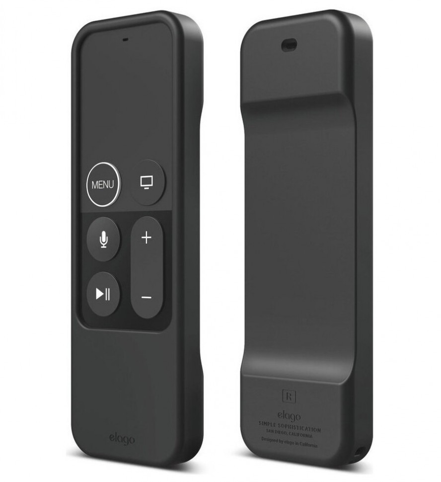 фото Чехол elago r1 intelli case для пульта apple tv remote, цвет черный (er1-bk)