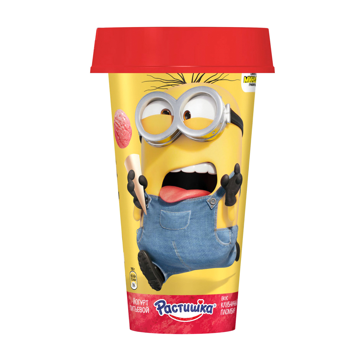 Бзмж йогурт растишка пит.клуб/пломбир 2,8% 190г