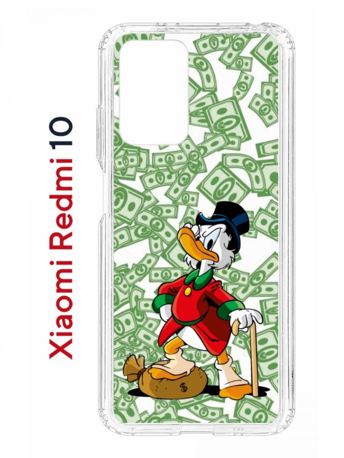 фото Чехол на xiaomi redmi 10/10 prime kruche print macmoney,противоударный бампер с принтом кruче