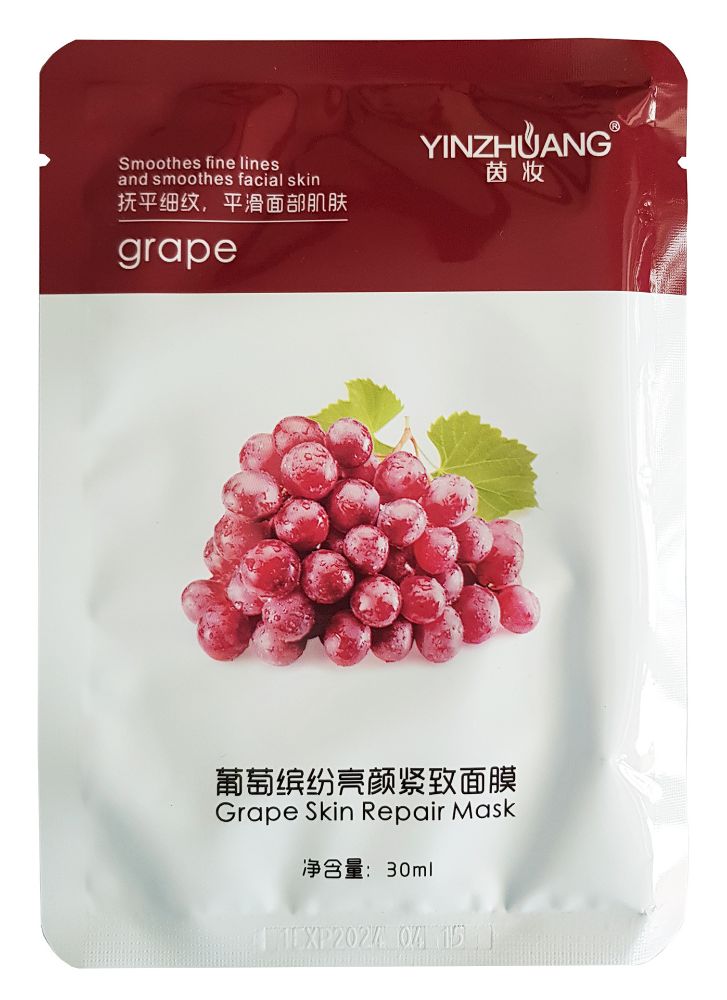 Купить Тканевая маска для лица с виноградом Yinzhuang Grape Skin Rapair Mask 30 мл