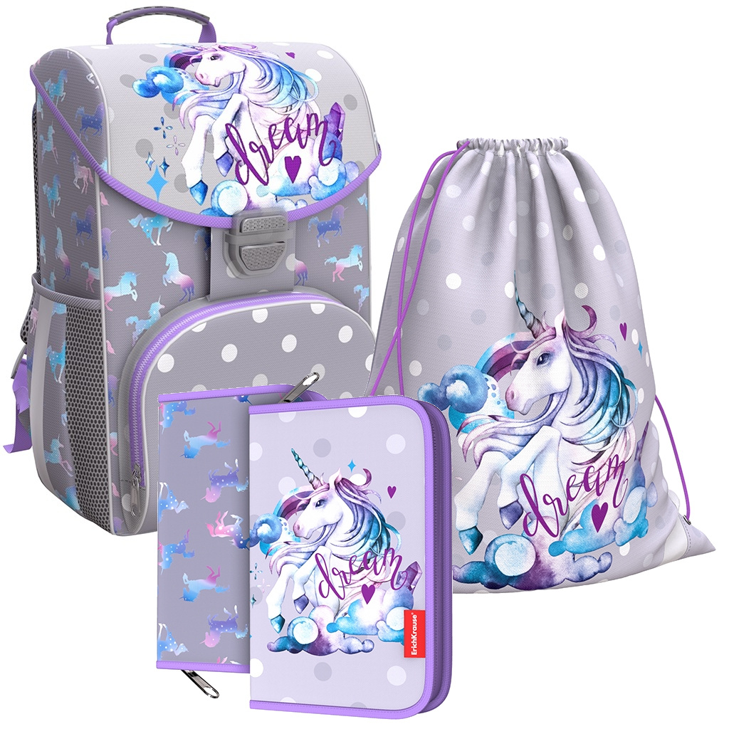 

Ранец ErichKrause ErgoLine 15 L Dream Unicorn с наполнением 48463_N, ErgoLine® 15 L