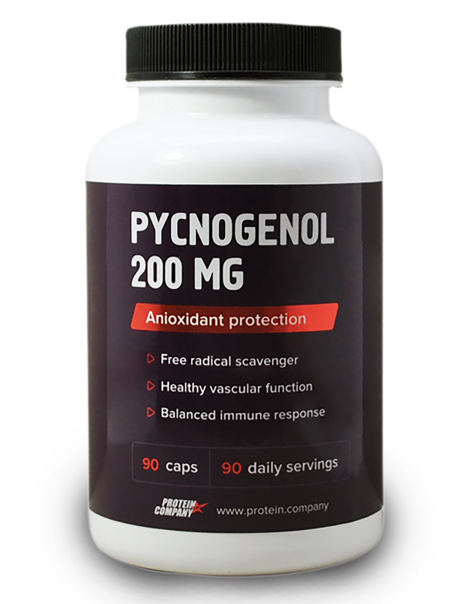 

Pycnogenol 200 mg / PROTEIN.COMPANY / Пикногенол / Капсулы / 90 порций / 90 капсул, Pycnogenol 200 mg