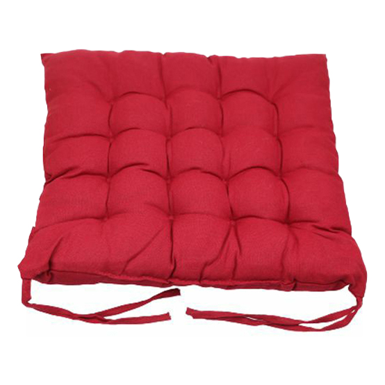 Подушка на стул 40 х 40 см красная