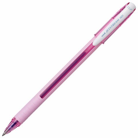 

Ручка шариковая масляная UNI JetStream, синяя, корпус розовый, 12 шт