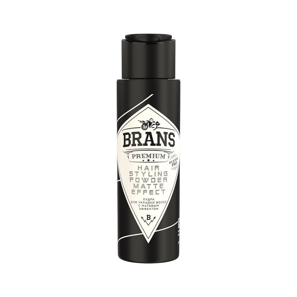 Пудра Brans Premium Powder Matte Effect для укладки волос с матовым эффектом 50 мл