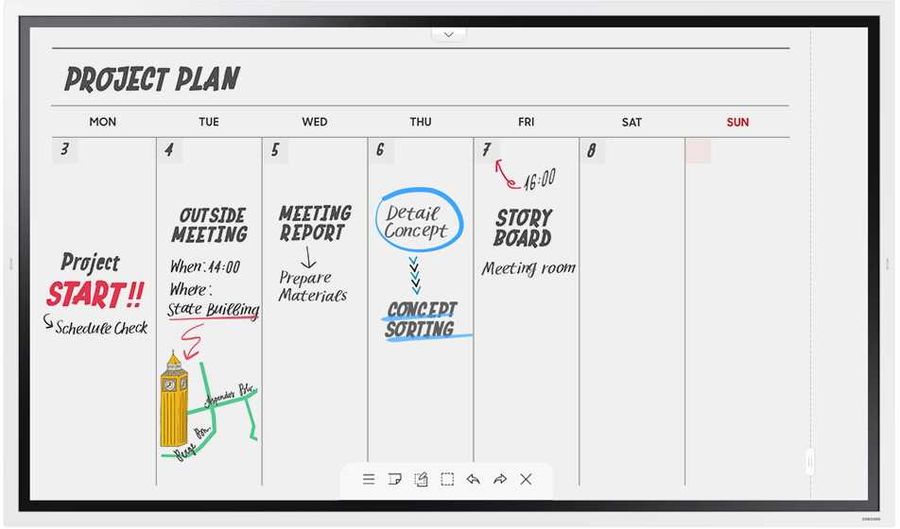 фото Led телевизор 4k ultra hd samsung wm65r flip chart