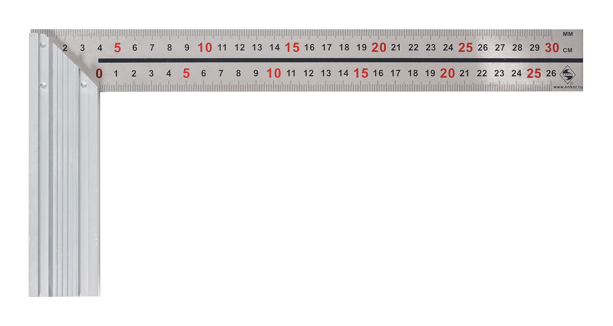 Угольник 300мм Энкор алюм основание 10814