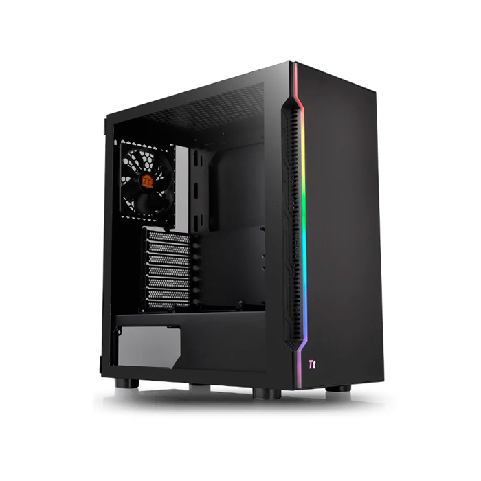 фото Корпус компьютерный thermaltake h200 tg rgb без бп black