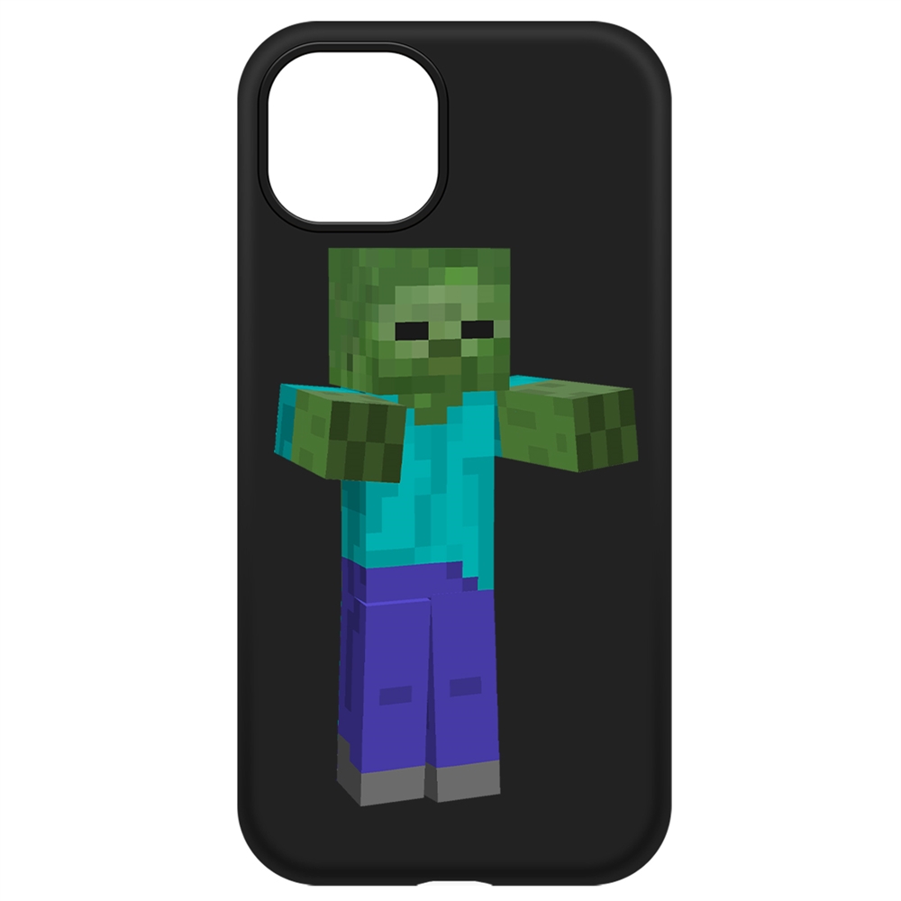 

Чехол-накладка Krutoff Soft Case Minecraft-Гигант для iPhone 13 черный