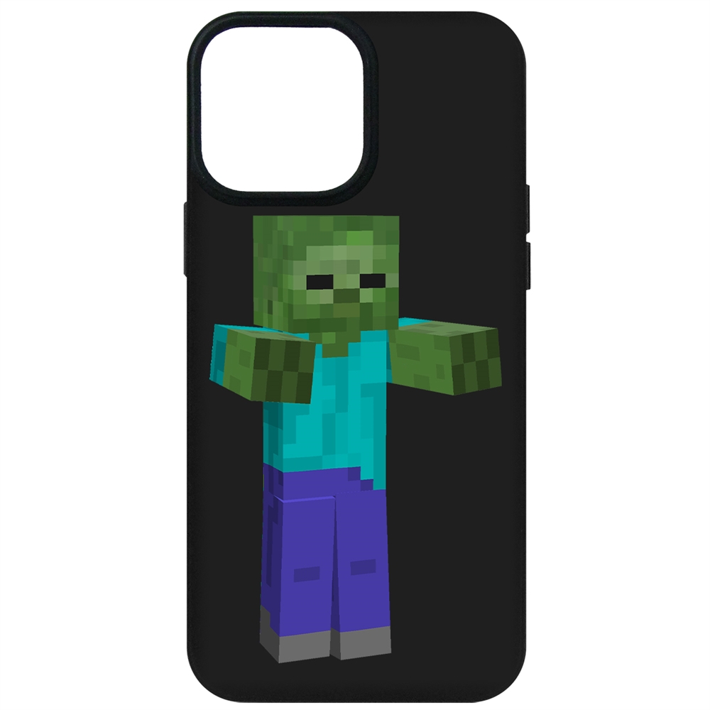 

Чехол-накладка Krutoff Soft Case Minecraft-Гигант для iPhone 13 Pro Max черный