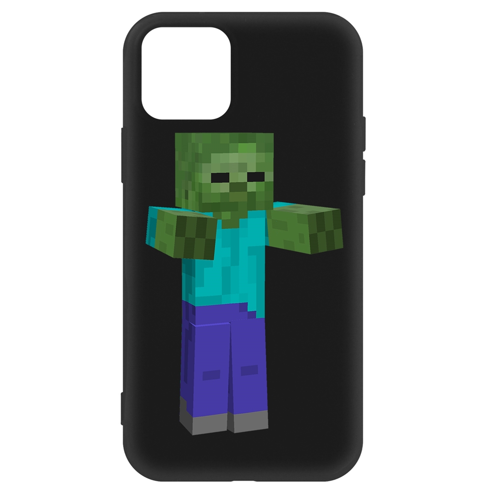

Чехол-накладка Krutoff Soft Case Minecraft-Гигант для iPhone 12 Pro Max черный