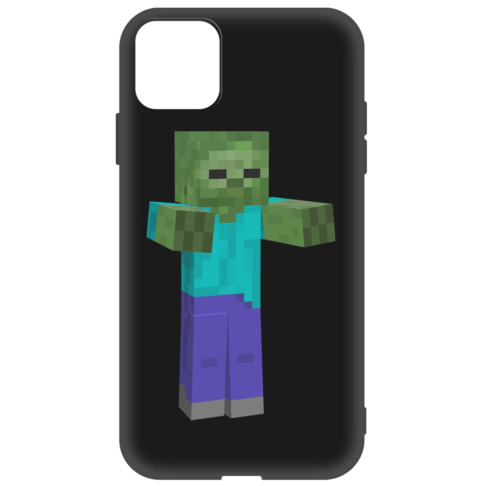 

Чехол-накладка Krutoff Soft Case Minecraft-Гигант для iPhone 11 черный