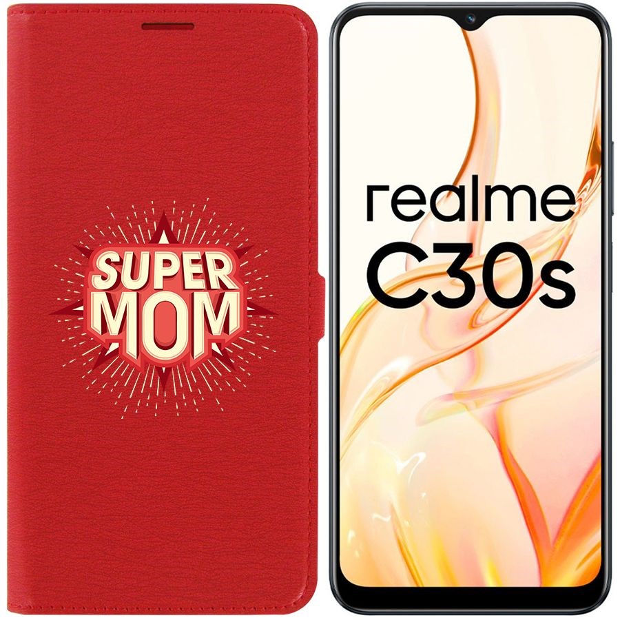 

Чехол-книжка Eco Book для Realme C30s Супер Мама