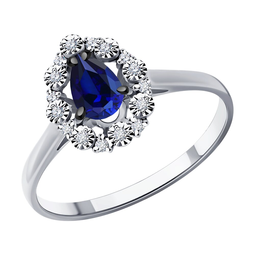 

Кольцо из золота р. , Diamant 52-210-01948-1, бриллиант\сапфир, 52-210-01948-1