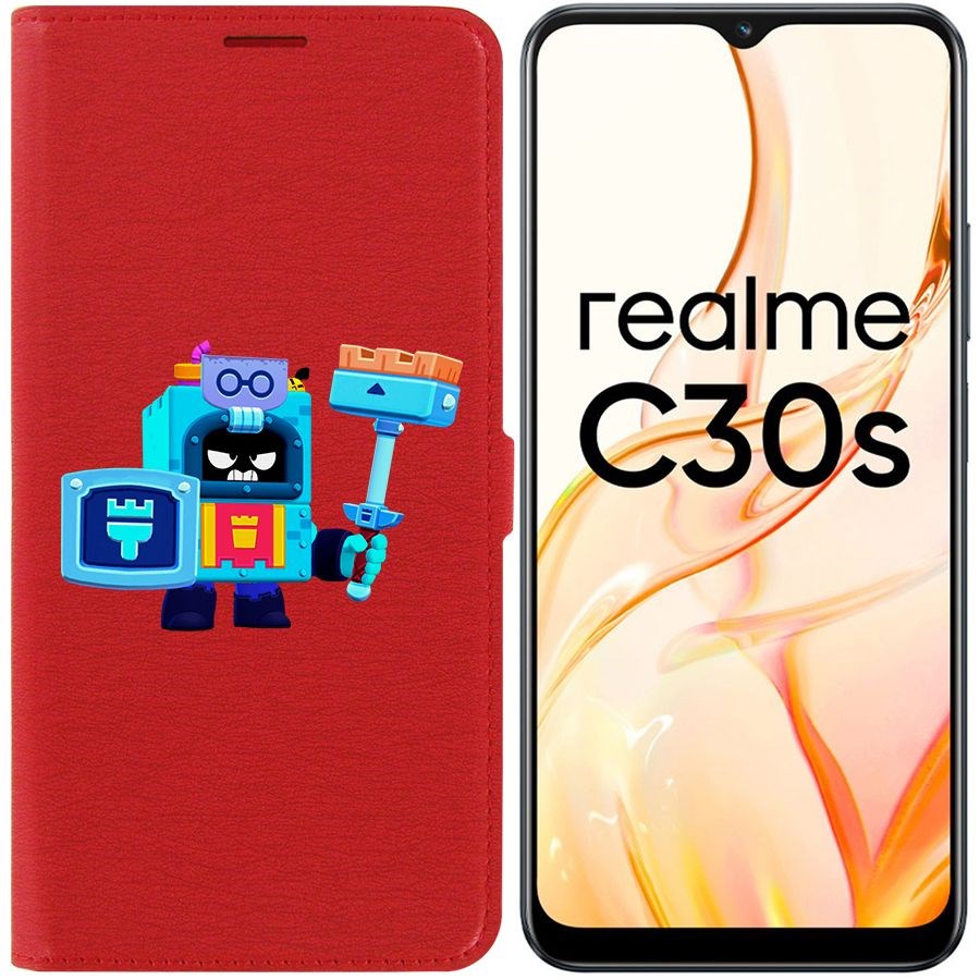 

Чехол-книжка Eco Book для Realme C30s Brawl Stars-Эш