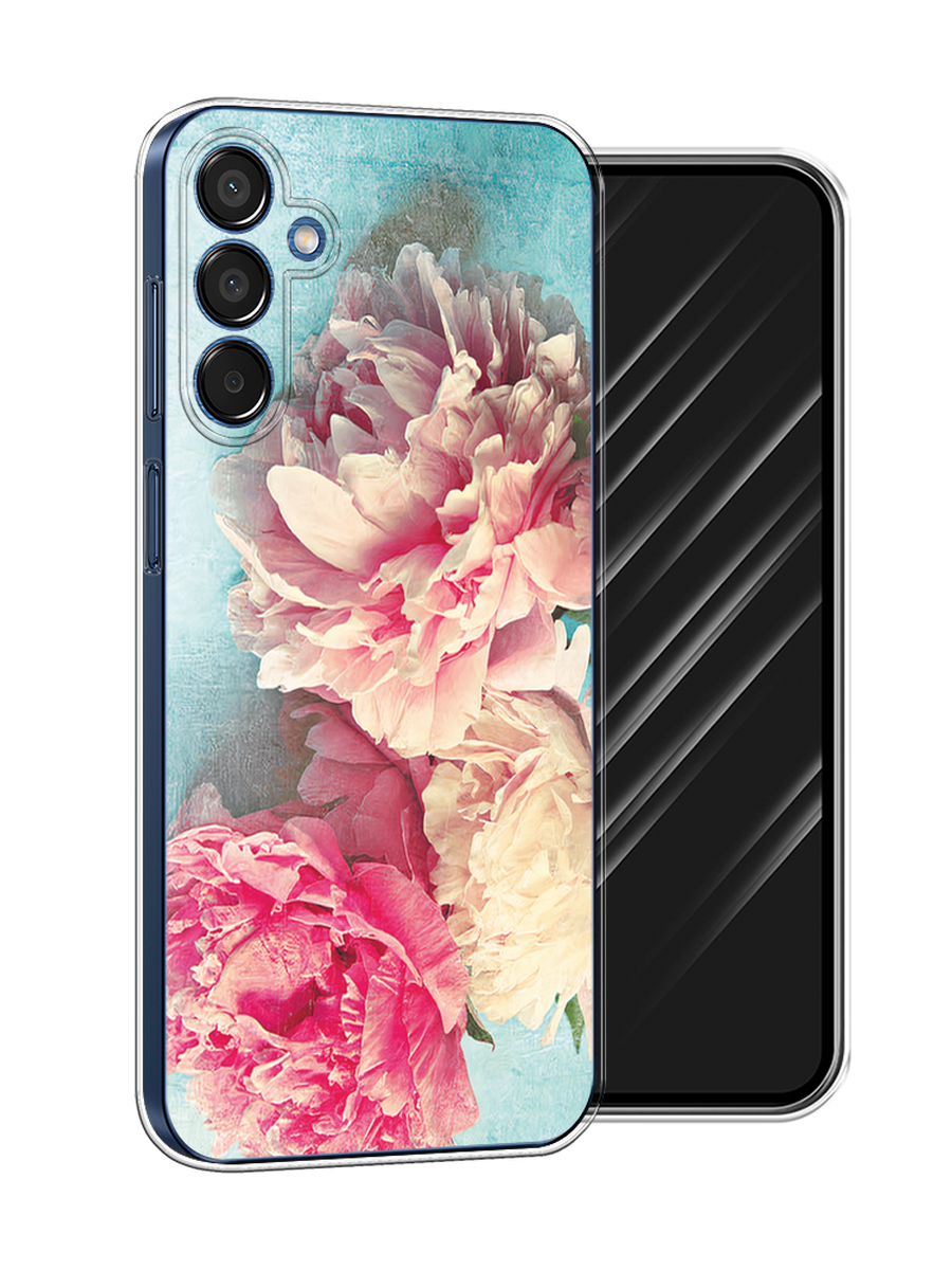 

Чехол Awog на Samsung Galaxy M15 5G "Пионы new", Бирюзовый, 2109550-1