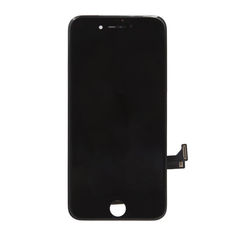 Дисплей LCD для Apple iPhone 8 с рамкой крепления,  черный (AAA) 1-я категория