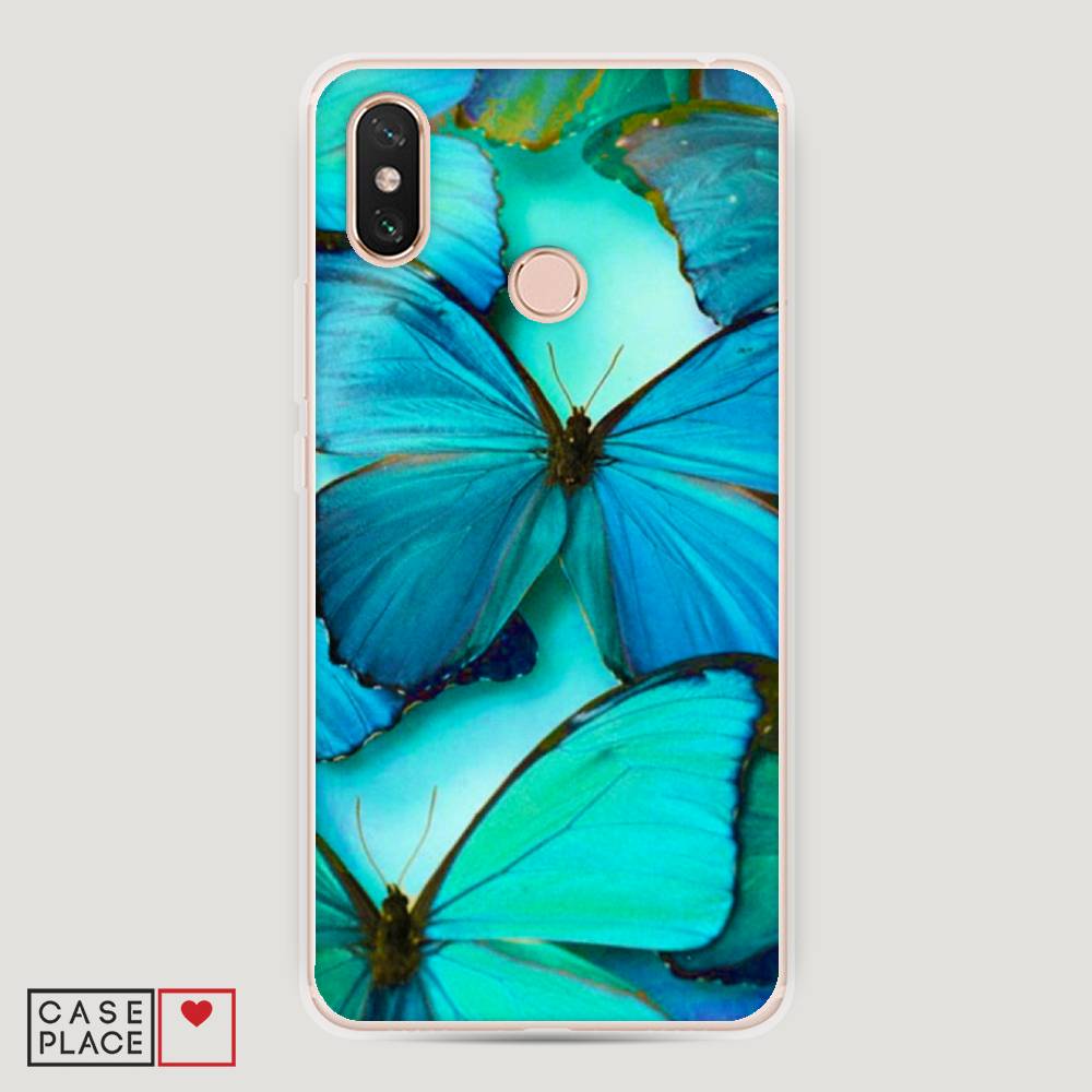 

Пластиковый чехол "Неоновые бабочки" на Xiaomi Mi Max 3