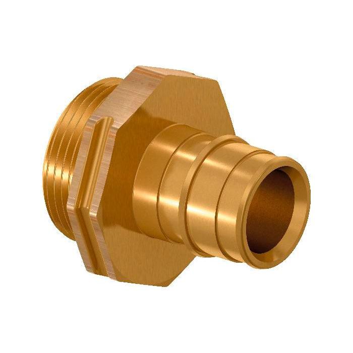 фото Uponor штуцер uponor q&e 40-g1 1/4"нр (w) с наружной резьбой