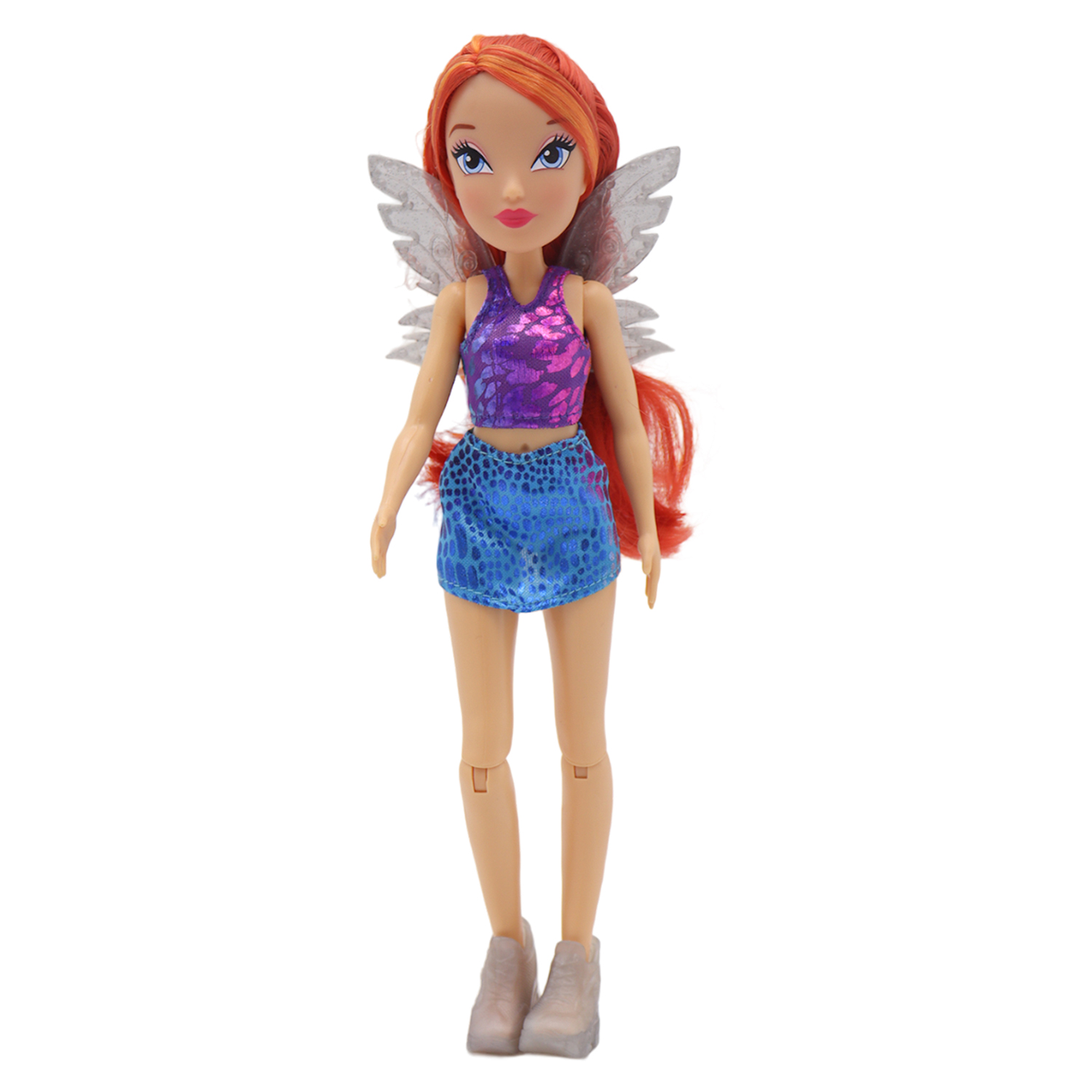 Кукла шарнирная Winx Club Блум с крыльями, 24 см, IW01552301 кукла winx club красотка layla