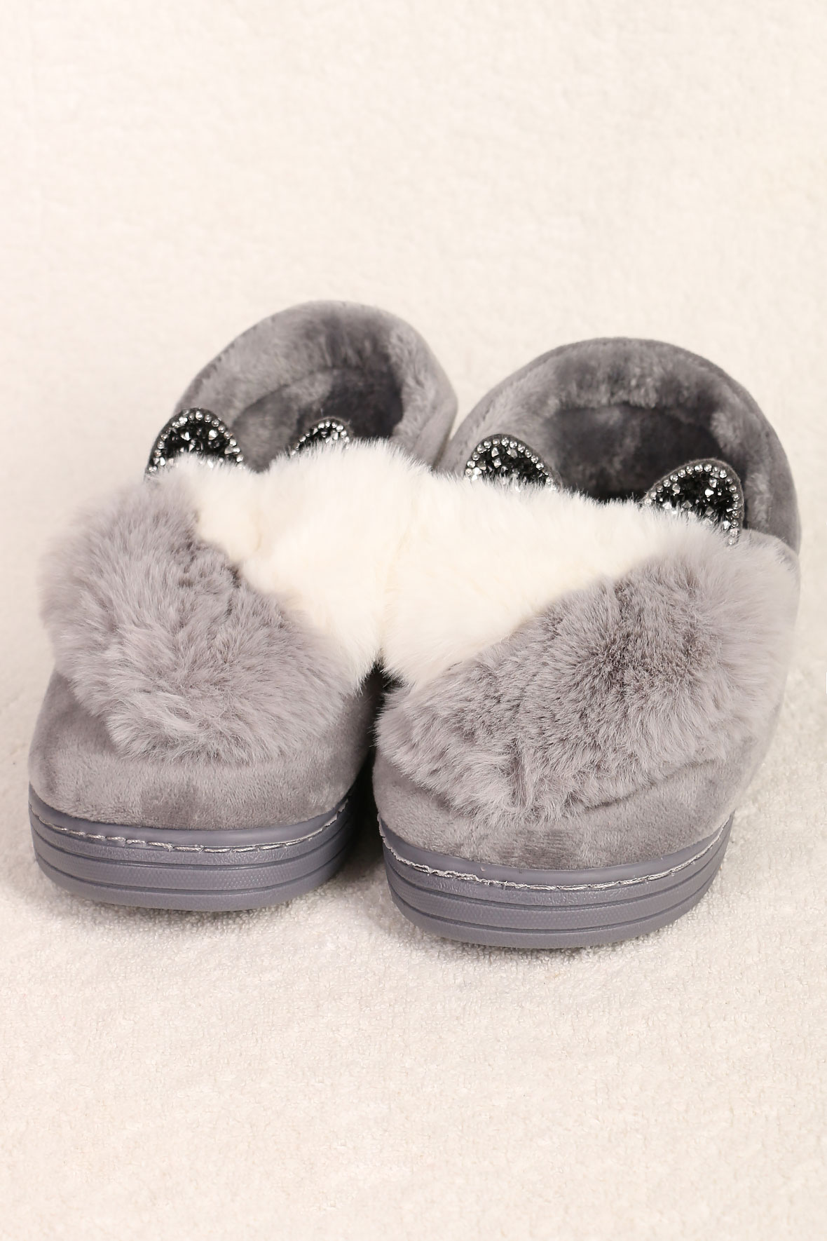 

Тапочки женские AlmondShop ТР-27 К-643 серый 39 RU, ТР-27 К-643