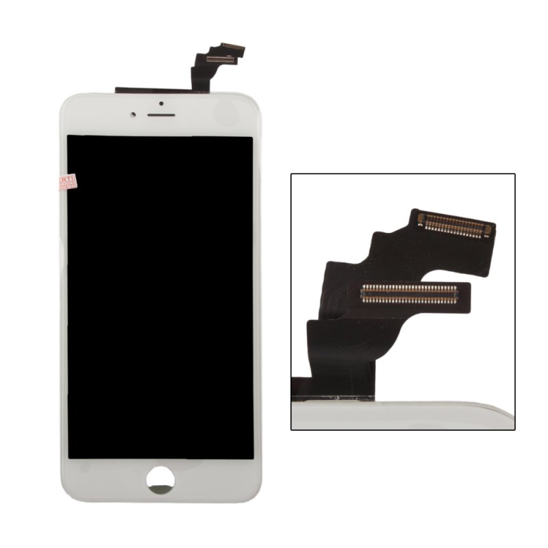 

Дисплей LCD для Apple iPhone 6 Plus с тачскрином , 1-я категория, класс AAA (белый)