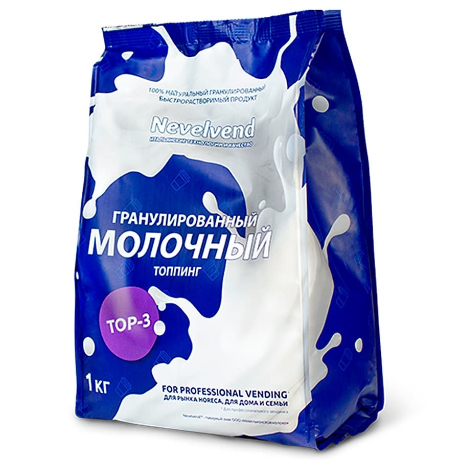 

Топпинг NEVELVEND молочный 4% гранулированный 1000 г