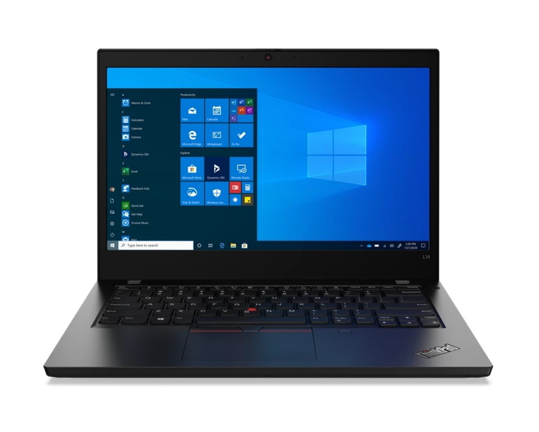 фото Ноутбук lenovo thinkpad l14 gen 1, black (20u1004nrt)