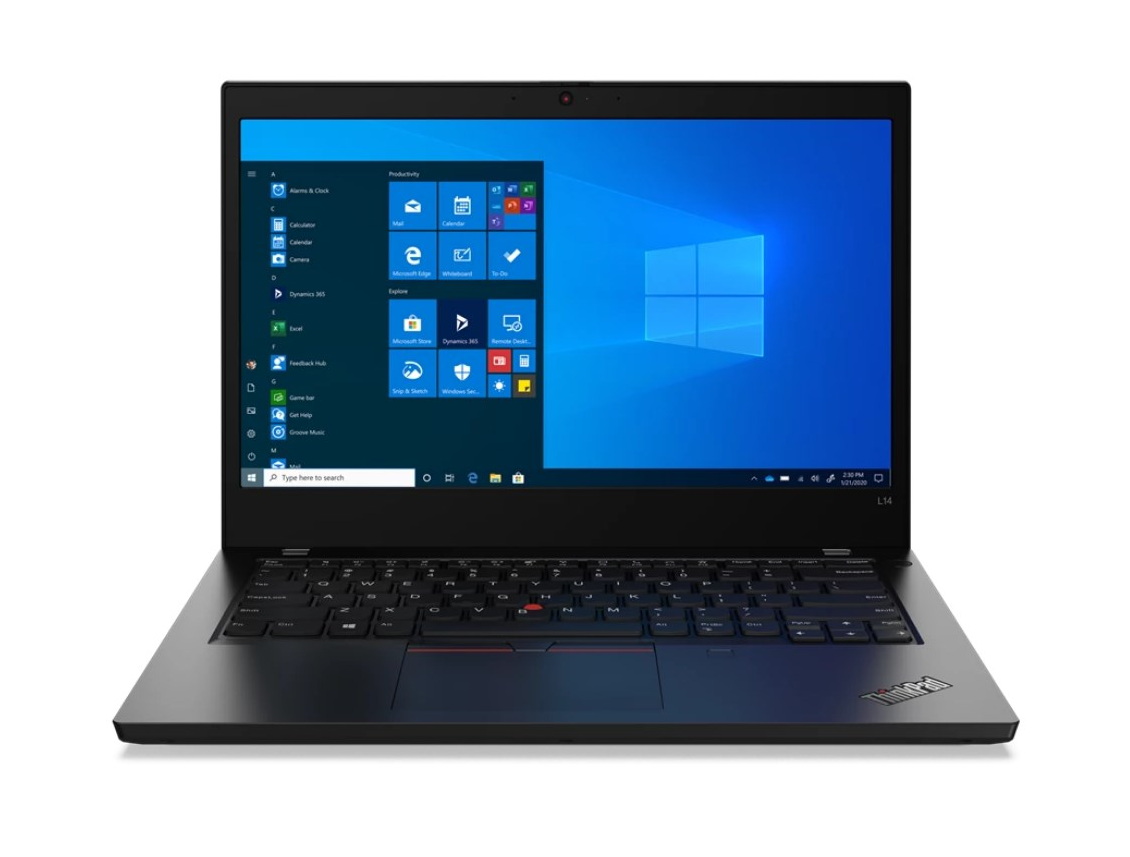 фото Ноутбук lenovo thinkpad l14 gen 1, black (20u1004trt)