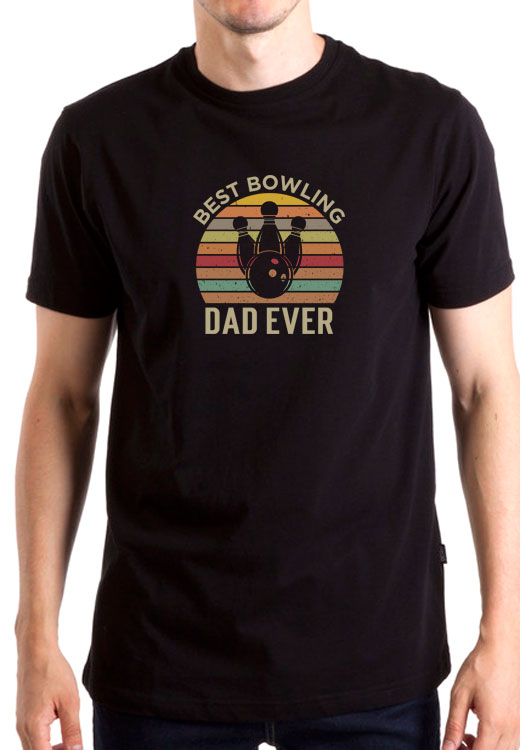 

Футболка унисекс NoBrand Bowling Dad Ever черная XXXL, Черный, Bowling Dad Ever