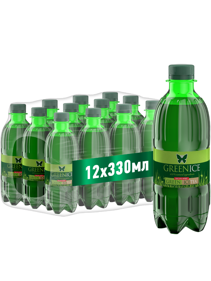 

Холодный чай Greenice зеленый, негазированный 0.33 л. х 12 шт. ПЭТ, Green 0,33