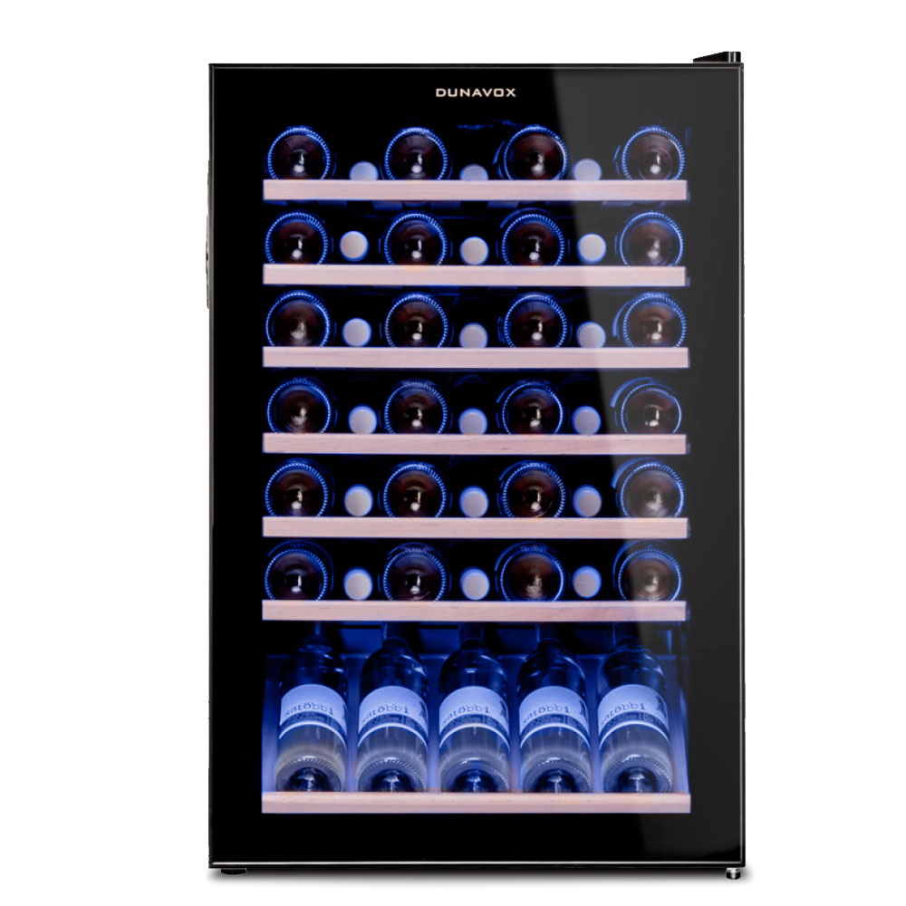 Винный шкаф Dunavox DXFH-48.130 Black отдельностоящий винный шкаф 12 21 бутылка taurus