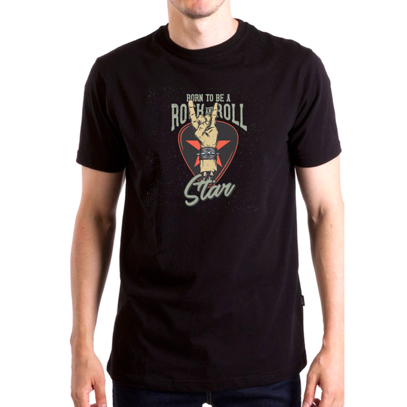

Футболка унисекс NoBrand Born To Be Rock N Roll Star черная L, Черный, Born To Be Rock N Roll Star
