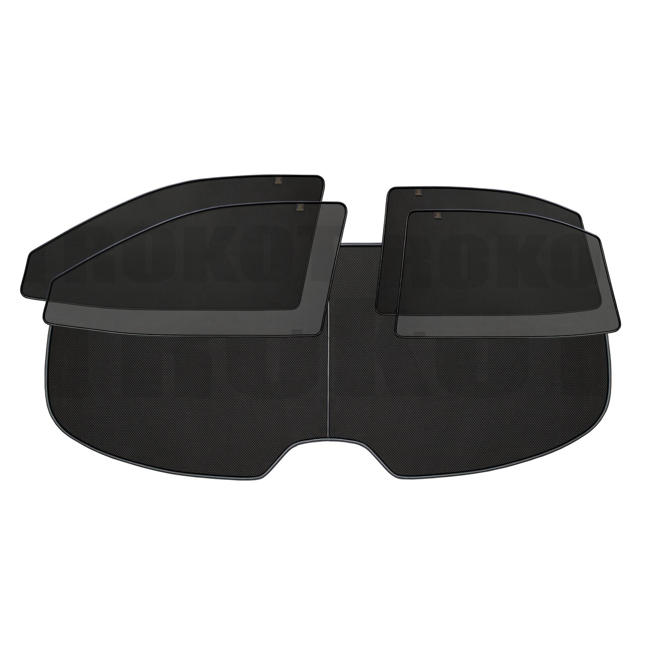 

Автошторки TROKOT Standert для Geely MK 1 2006-2015 5 экранов TR084211S, Черный