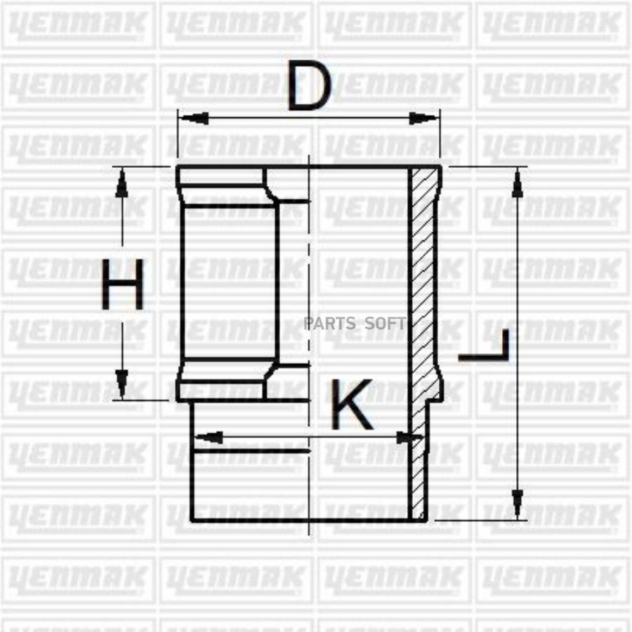 

YENMAK 5105909000 Гильза цилиндра ДВС 1шт